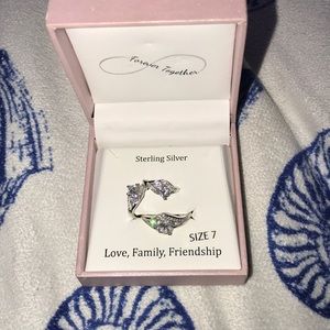 Together forever ring and earring set